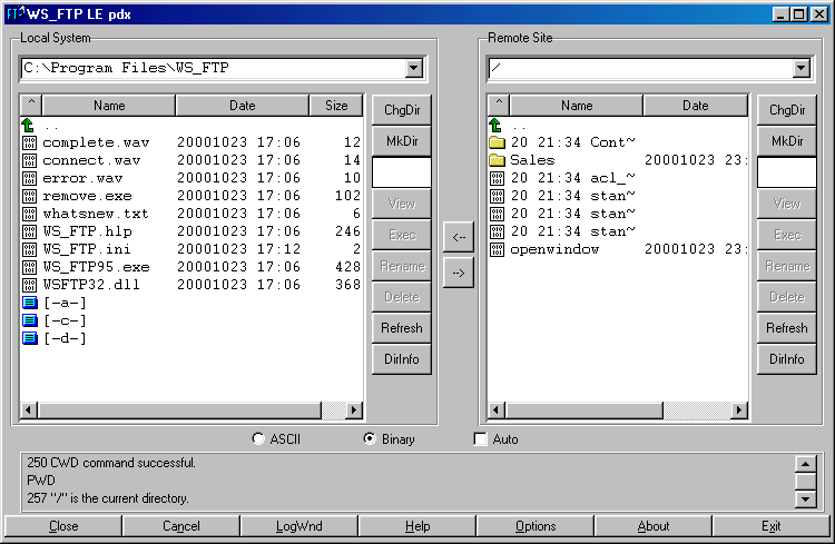 Viewing the Zope object hierarchy through FTP